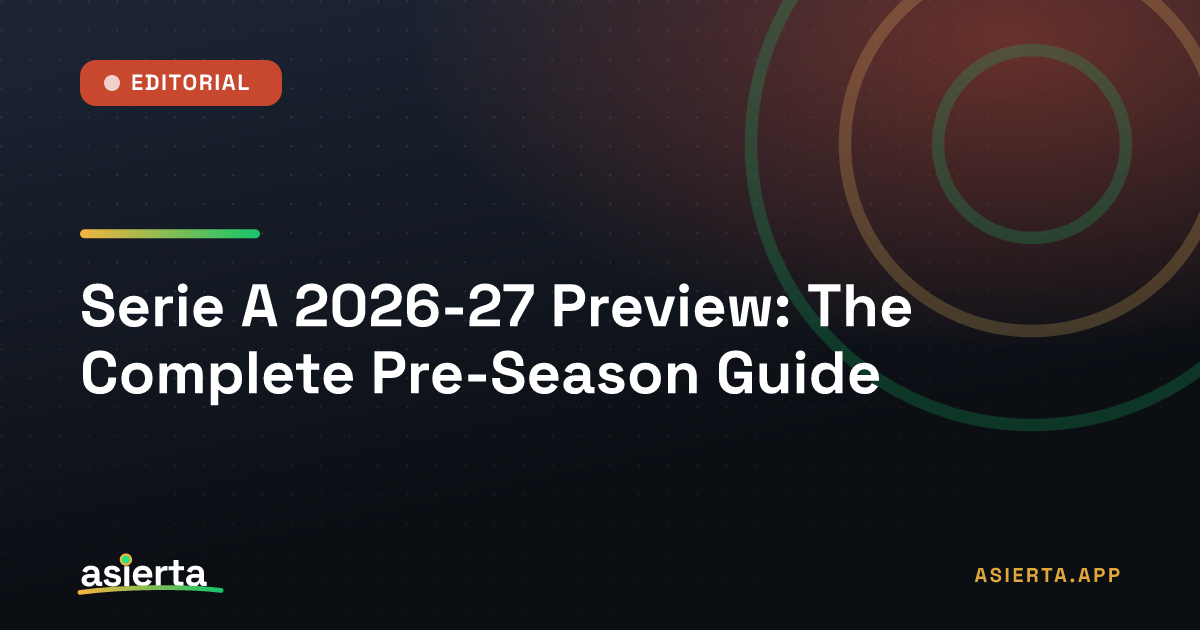 Serie A 2026-27 Preview: The Complete Pre-Season Guide