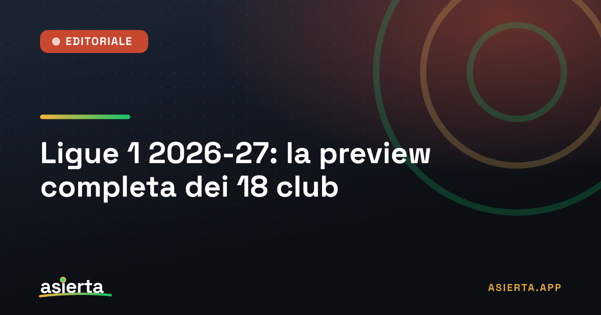 Ligue 1 2026-27: la preview completa dei 18 club