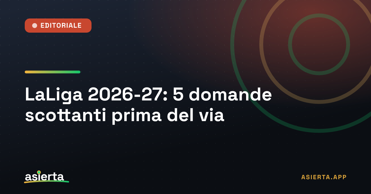 LaLiga 2026-27: 5 domande scottanti prima del via