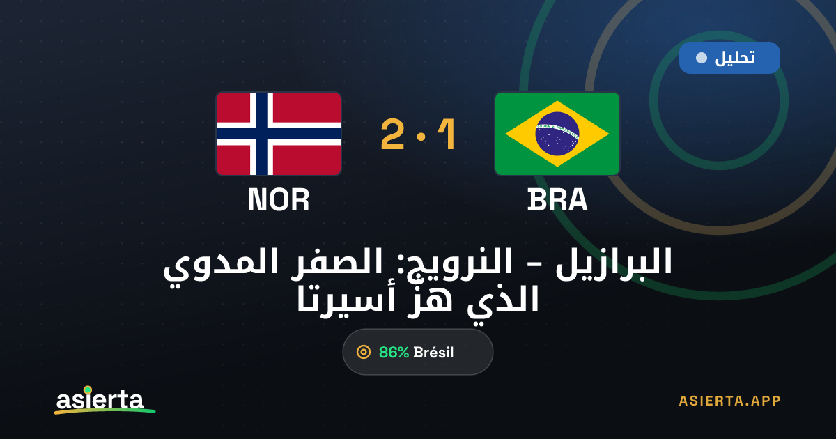 البرازيل – النرويج: الصفر المدوي الذي هزّ أسيرتا